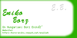 eniko borz business card